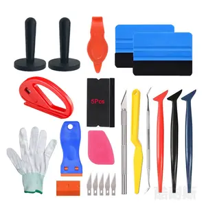 35-Piece Car Vinyl Film Installation Accessories Set, Includes Magnetic Positioner, Ppf Squeegee, Edge Tool, Felt Scraper for Car & Furniture Films, Hand Tools Kits