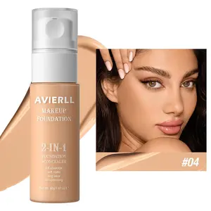 All-In-One Makeup Flawless Foundation, Concealer, Hydrating & Clear Finish, Oil Control & Concealment, Waterproof & Sweatproof, Easy Application, Suitable for All Scenes