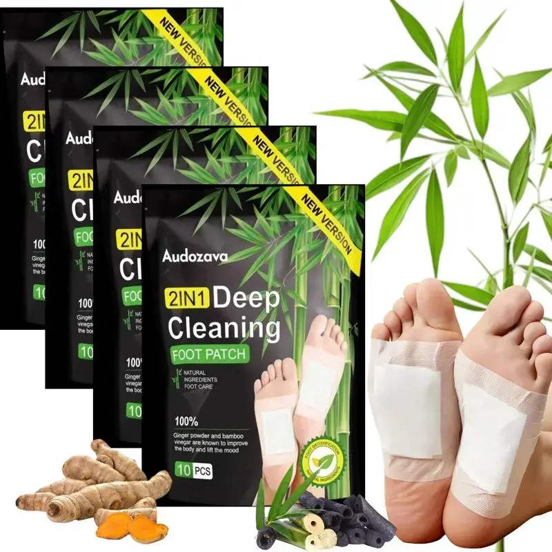 Foot Detox Patches, 40 Pieces Of Natural Deep Cleansing Detox Foot Patches, Remove Toxins, Relieve Stress, Detoxify, Improve Sleep, And Provide Therapeutic Health Care Solutions. stress relieftoxin removal