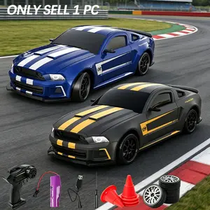 1:24 RC Remote Control Drift Car, Stunt Car, Simulation Lights, Obstacle Props, Replaceable Track Tires, Perfect Gift for Boys, Christmas, Kids Toy Model