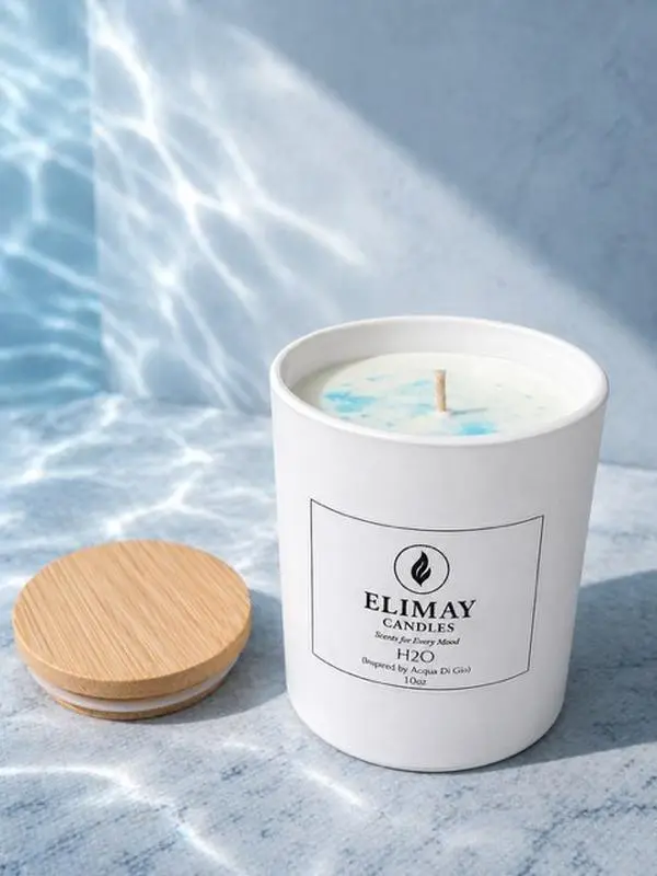 H2O Candle- Fresh Acqua Cologne Scent