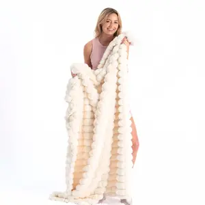 Pyramid Grid Throw Blanket
