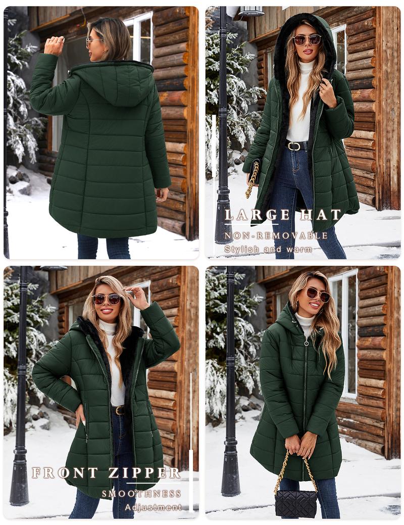 Women's Winter Windproof Fur Warm Slim Fit Down Jacket - Waterproof Long Ski Coat for Commuting FallFreshness #outdoorfun Women's Winter Windproof Fur Warm Slim Fit Down Jacket - Waterproof Long Ski Coat for Commuting FallFreshness #outdoorfun
