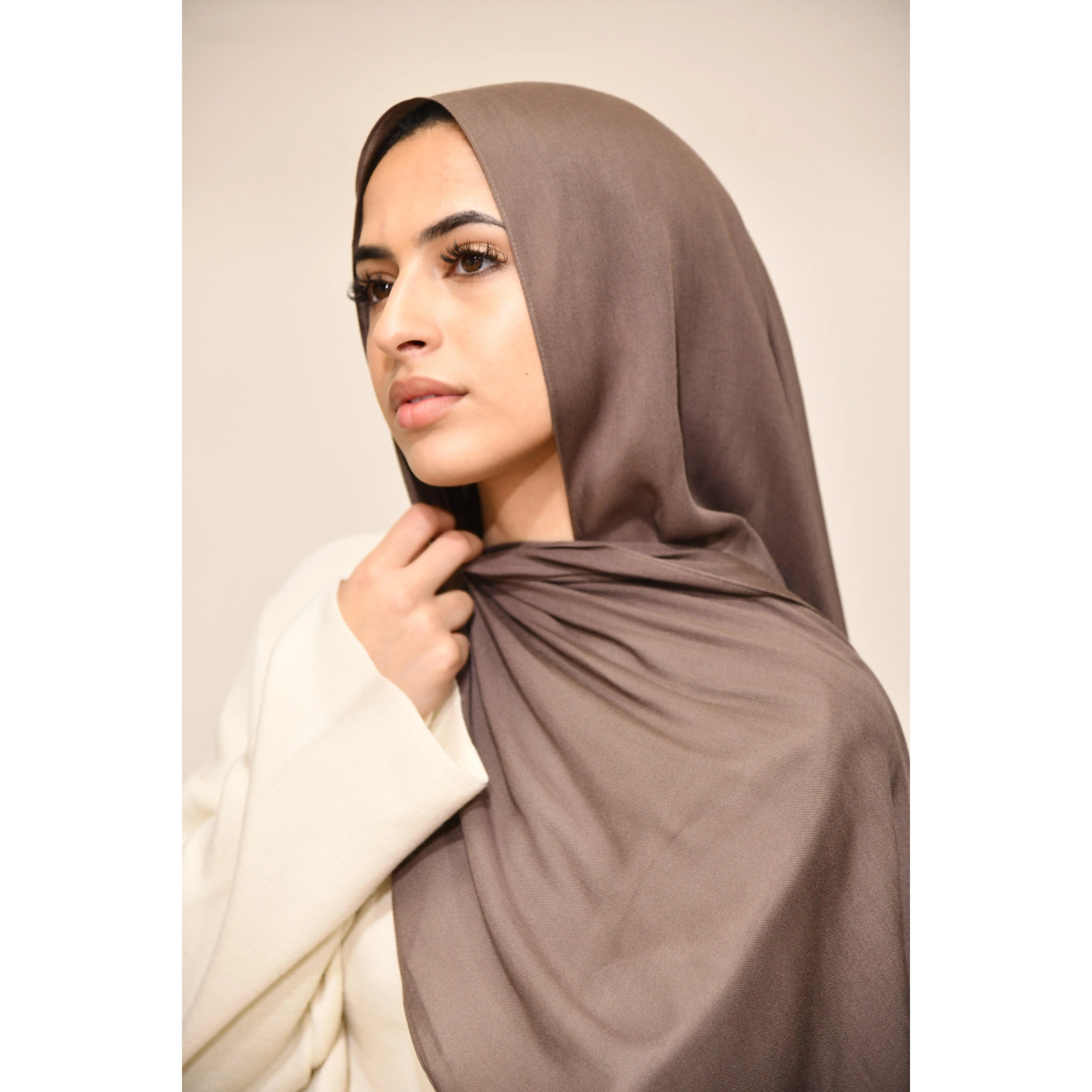 Premium Modal Hijab - Mushroom