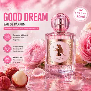 Miniso Sleeping Beauty Eau de Parfum 50ml – Fruity Floral Scent for Teens & Women Top: Peony, Lychee, Freesia | Middle: Rose, Magnolia, Lily of the Valley | Base: Amber, Cedarwood, Musk