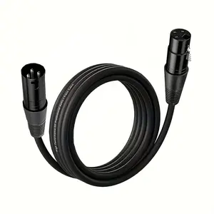 Professional XLR Male to Female Audio Cable for Sound Card, Heavy-Duty Shielded Mic Cable for Studio Recording, Live Streaming, Mixers, Speakers & Audio Interfaces
