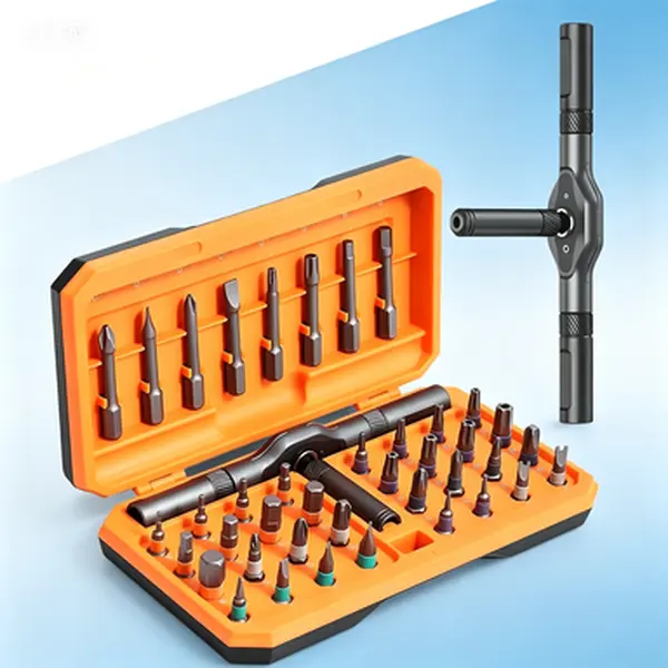 42-in-1 Compact Multi-Bit Ratchet Screwdriver Set, Magnetic Precision Torx Screwdriver Set with Detachable Handle, Portable DIY Repair Tool Kit for Furniture, Computer (Orange), Compact Multi-Bit Screwdriver Sets, Magnetic Bit Screwdriver Sets