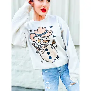Western Snowman Graphic Top
