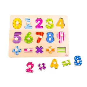 Wooden Number Puzzle Board – Kids Counting & Math Learning Toy Montessori Educational Toy