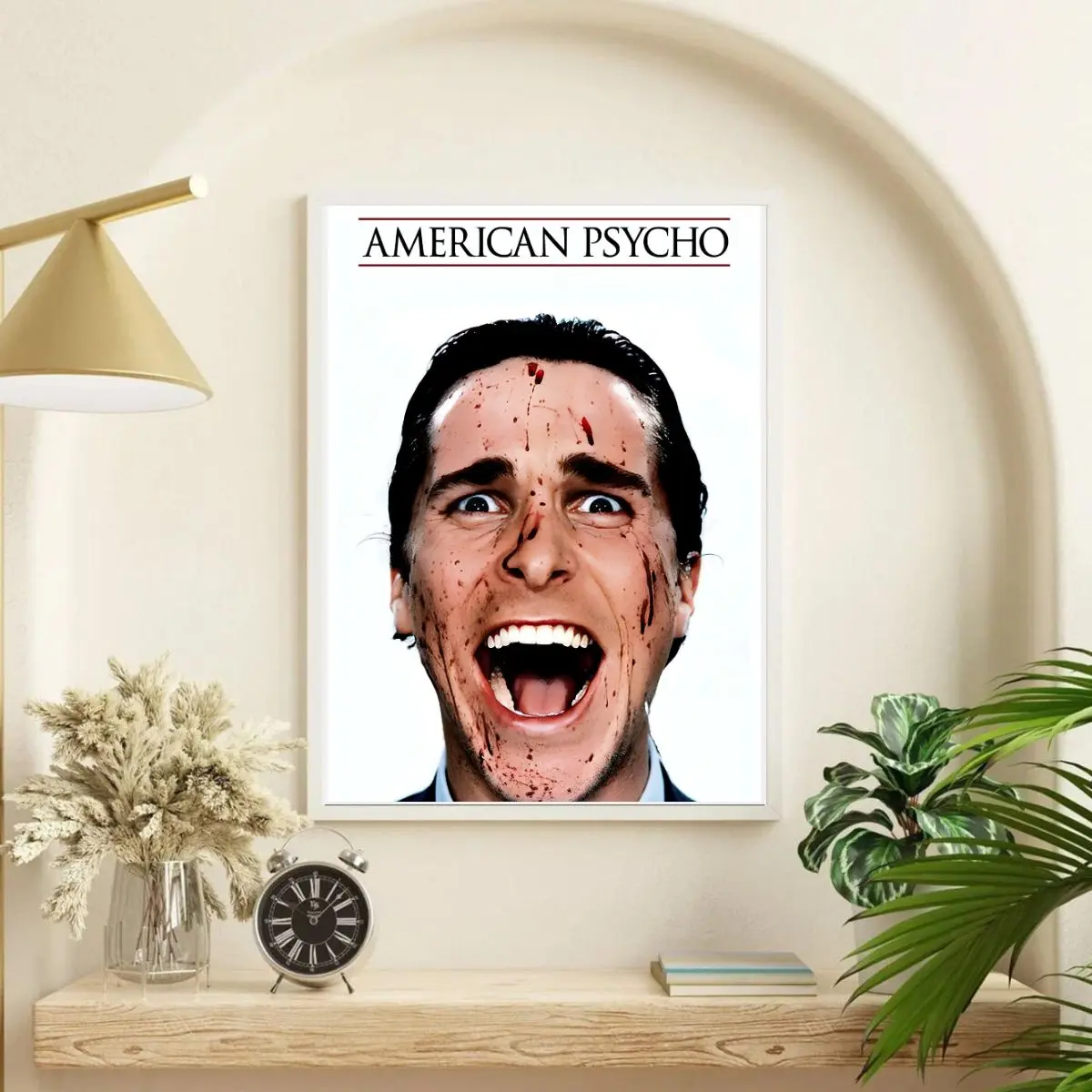 Patrick Bateman Rage Aesthetic Poster No Frame, American Psycho Minimalist Horror Poster, Dark Corporate Horror Wall Art