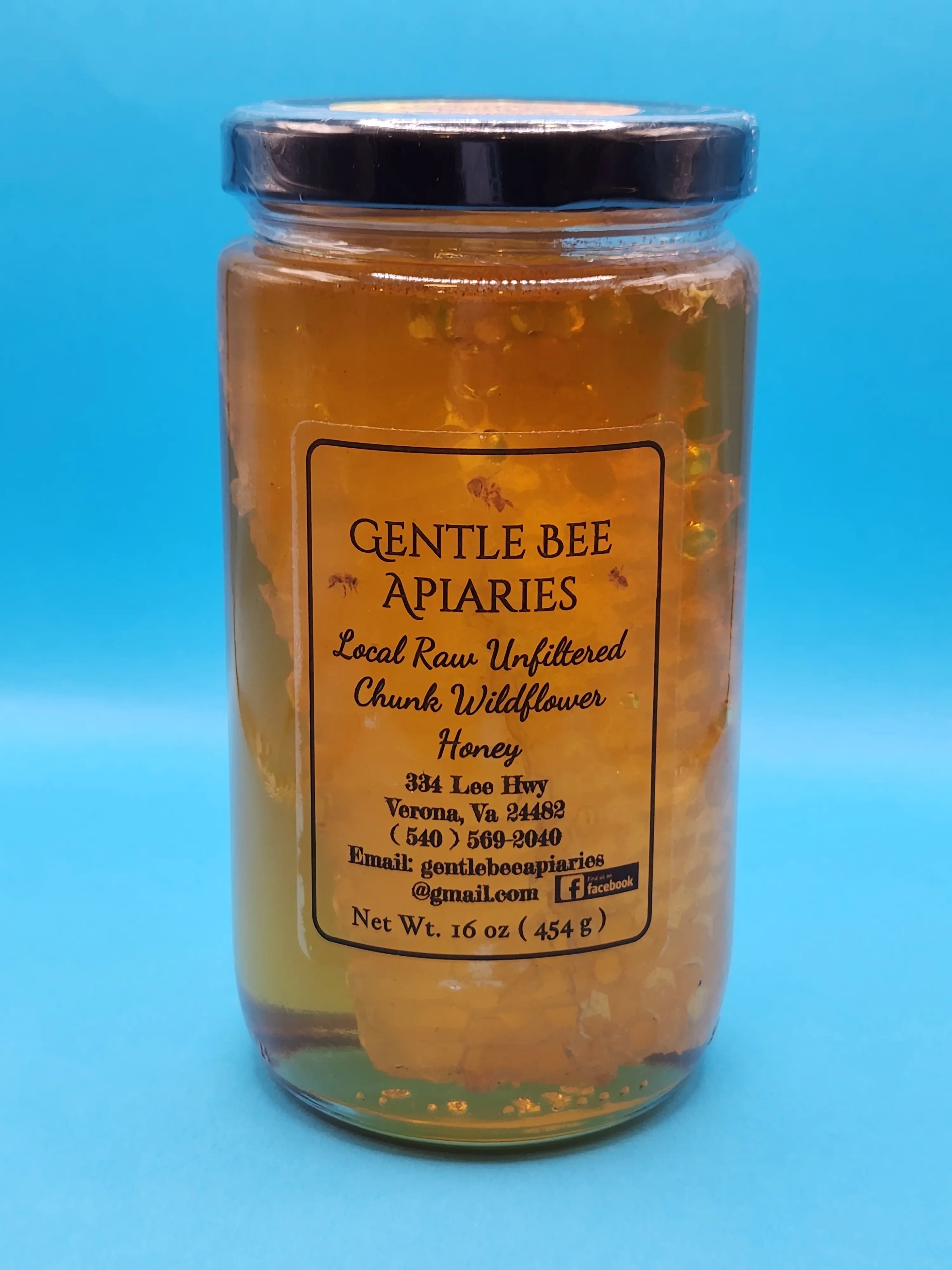 Gentle Bee Apiary Honey with Comb Inside 16 OZ Flavor