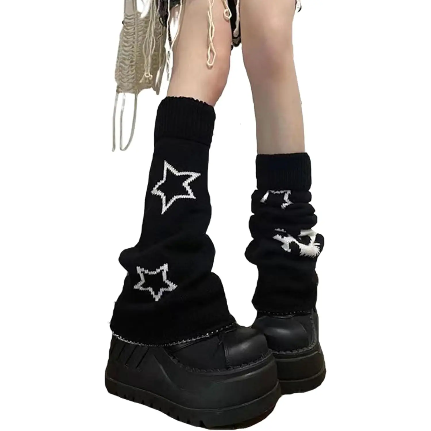 Women's Leg Warmers Fashion Knit Warmers Long Socks Cute Y2K Kawaii Japanese Lolita Harajuku Accessories for Girls