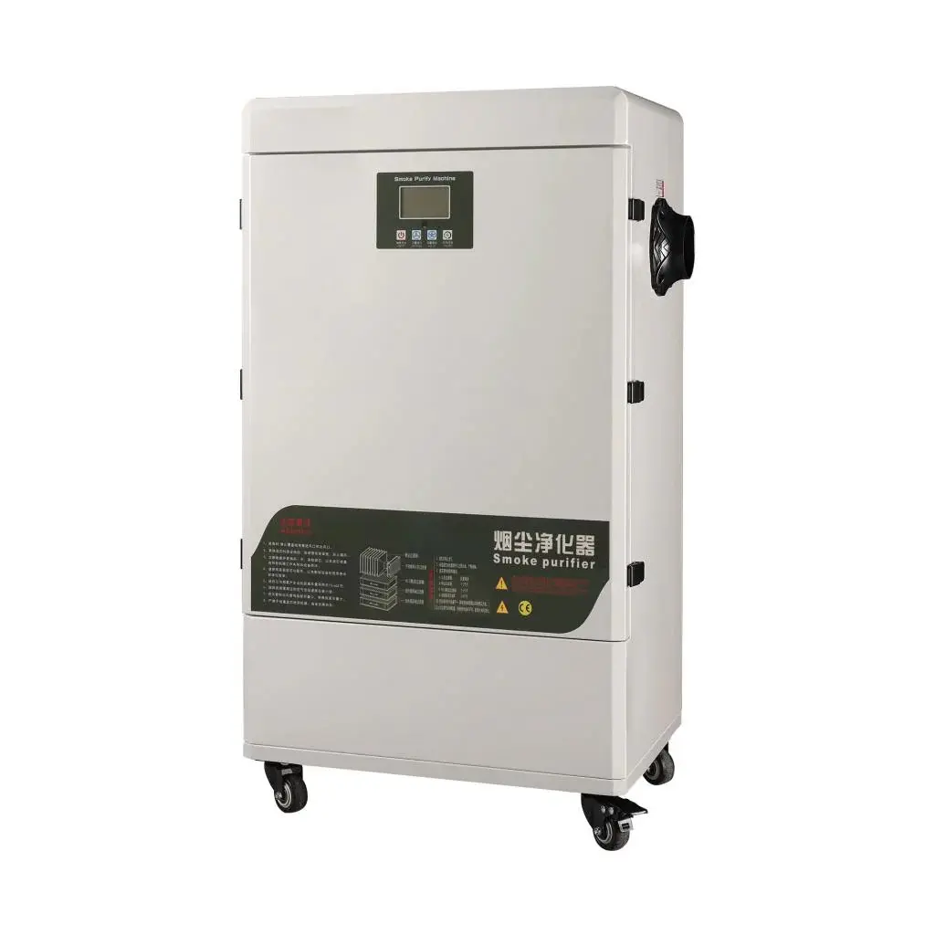 MCWlaser XL-550 Pro Laser Fume Extractor, 700 m3/h High Suction for Engraving & Cleaning, Advanced 5-Layer Filter System for Welding Smoke & Odor Capture, Under 60dB Quiet Motor, Easy Rolling Wheels, Ideal for CNC Shops & Maker Studios
