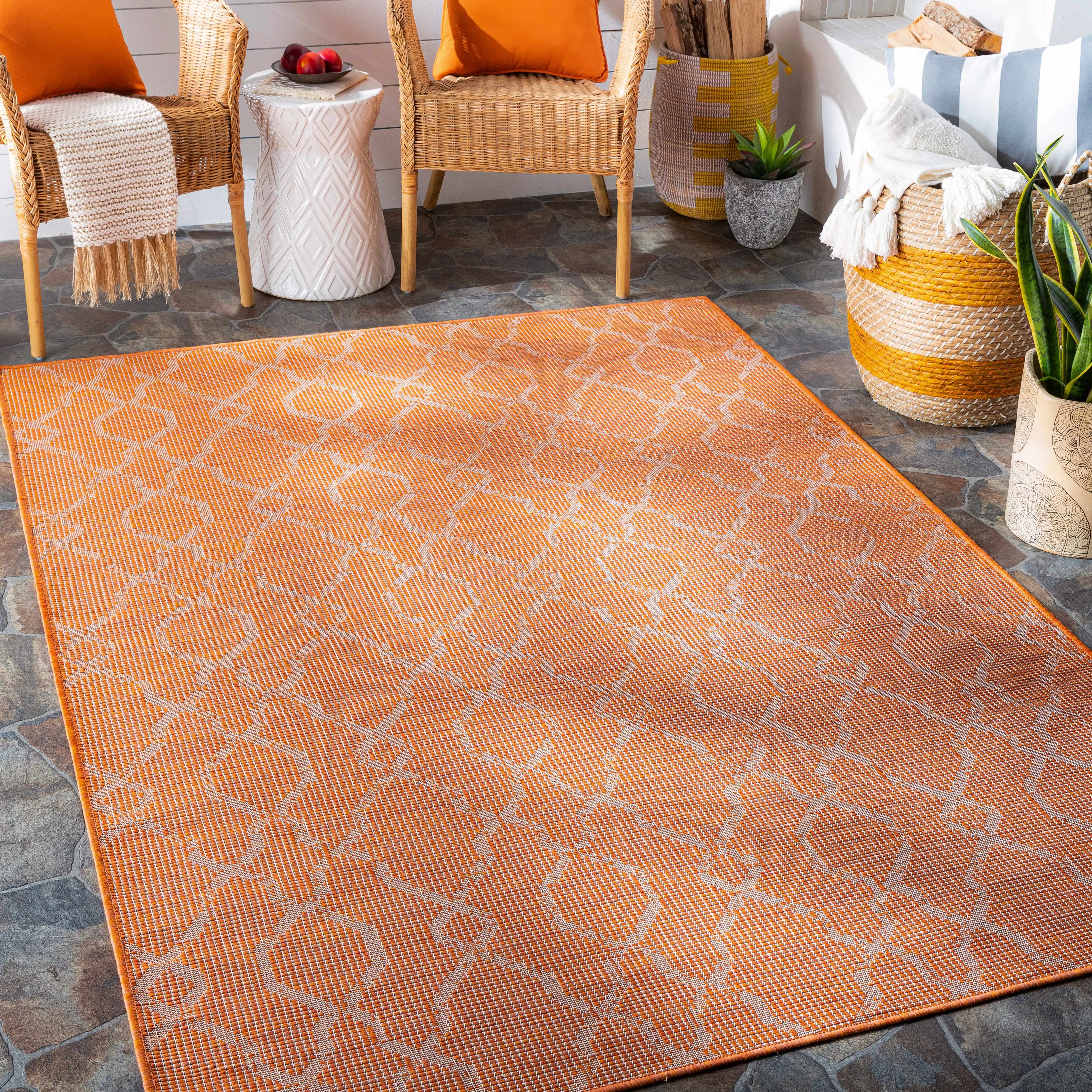 Rowde Flatweave Area Carpet - Cozy Area Rug, Home Decor Rug, Flatwoven Texture, Multi-Size, 1-Piece, Clearance, One-Piece