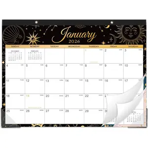 2026 Desk Calendar - Calendar 2026, 14.6" x 11.5", Jan. 2026 - Dec. 2026, 12 Months Desk Calendar, Desk Pad Calendar 2026, 2 Corner Protectors, Thick Paper