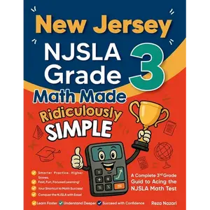 New Jersey NJSLA Grade 3 Math Made Ridiculously Simple: A Comprehensive 3rd Grade Guide to Acing NJSLA Math Test - Paperback