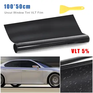VLT 5% Uncut Roll 39" X 20 Window Tint Film Charcoal Black Car Glass Office