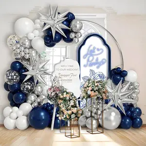 Wedding Theme Balloon Arch Kit, 113pcs/set Mixed Color Balloon Set, Balloon Garland Arch Kit for Birthday, Wedding, Graduation, Party Decoration