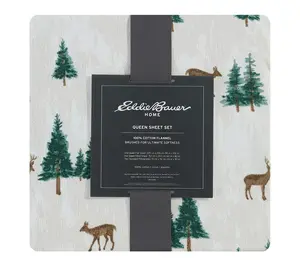 Eddie Bauer Deer Hollow Beige Cotton King Sheet Set