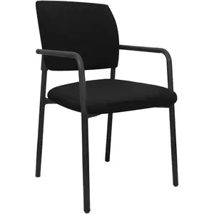 ONLY Chair Cover Stretch Chair Slipcover Covers for Guest Reception Arm Chair (Black)