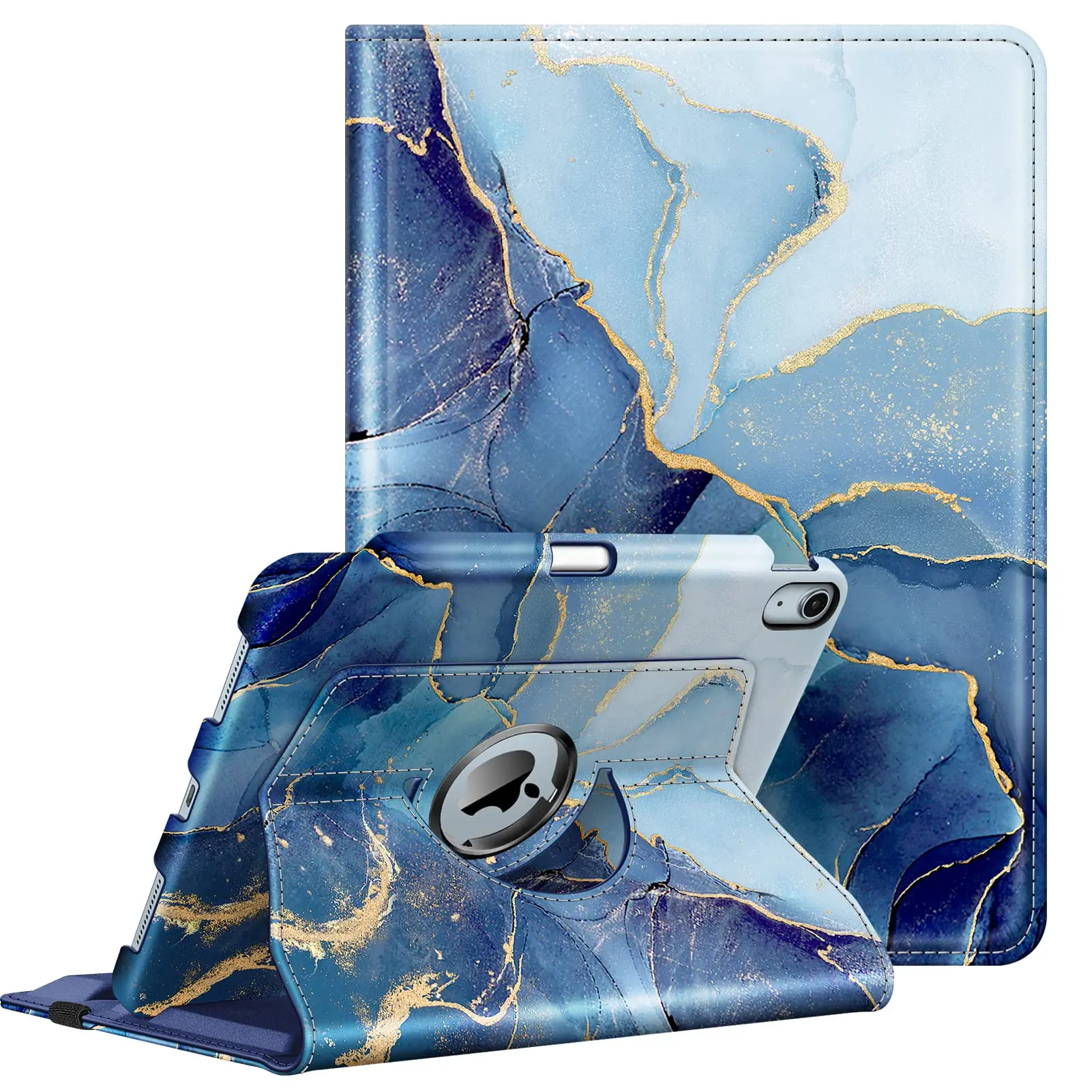 Fintie 360-Degree Rotating Case for iPad Air 11 (M4/M3/M2 Chip) & iPad Air 5th/4th Gen 10.9in, with Pencil Slot, Auto Wake/Sleep, Supports Landscape & Portrait Positions