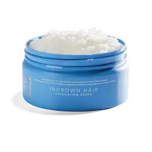 Ingrown Hair Exfoliating Sugar Scrub for Razor Bumps and Dry Sensitive Skin, Gentle Pre-Shave Buffing Scrub that Smooths and Soothes for Soft Hydrated Skin
