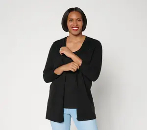 Ree by the Pioneer Woman Petite Lace Shoulder Knit Cardigan