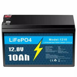 12V 10Ah LiFePO4 deep cycle rechargeable lithium battery, lifespan over 5000 times, built-in BMS, backup power ideal for off-grid home energy storage - Core Series, Trolling Motor, Fish Finder, Maintenance Free