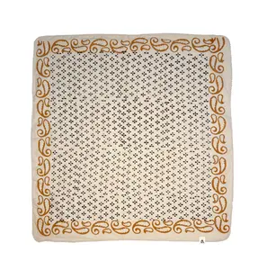 Bight Clay Block Printed Cotton Bandana