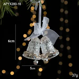 2-Pack Transparent Sequined Acrylic Snowflake Ornaments, Christmas Tree Decorations & Scene Layout Props