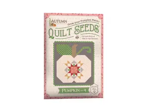 Autumn | Quilt Seeds Pumpkin No. 4 Quilt Block Pattern by Lori Holt | 18" x 20"