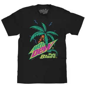 Mtn Dew Baja Blast Palm Tree T-Shirt - Black