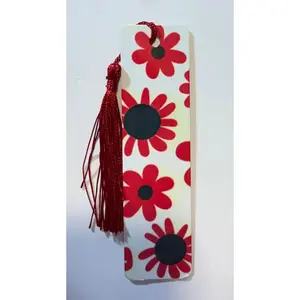 Red Flower Bookmark