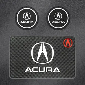 Acura Tsx Rsx Mdx Rlx Rdx Integra Cdx Tlx-L Nsx Ilx Tlx Zdx Tl Rl Rubber Car Cup Holder Coasters, Anti-Slip Non-Skid, 1/2/3pcs Set