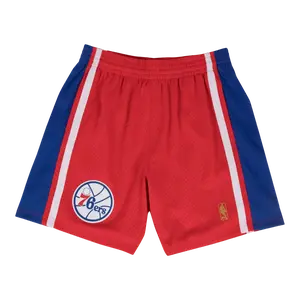 Mitchell & Ness NBA Swingman Philadelphia 76ers Road 1996-97 Men Shorts Black/Red
