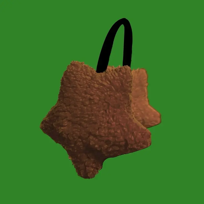 Khaki star earmuffs Costume Ear Protectors
