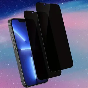 Full Edge-to-Edge Coverage Privacy Protective Screen Protector for iPhone 16/15/14/13/13 Pro - Anti Spy Tempered Glass Film - Bubble Free!