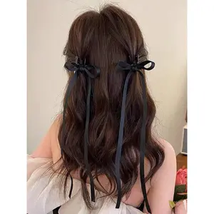 2pcs Elegant Bow Decor Hair Claws Set for Women, Fashion All-match Hair Accessories, Cute Lovely Hairwear for Daily Used, Super Cute Clips, Bowknot