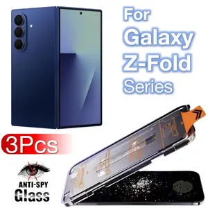 3 Pack Ultra-Slim Screen Protector Film Tempered Glass Film for Samsung Galaxy Z Fold7 Fold6 Fold5 Fold4 Fold3 Fold2 5G Series, 9h Hardness Anti-Scratch HD Clear Protective Cover
