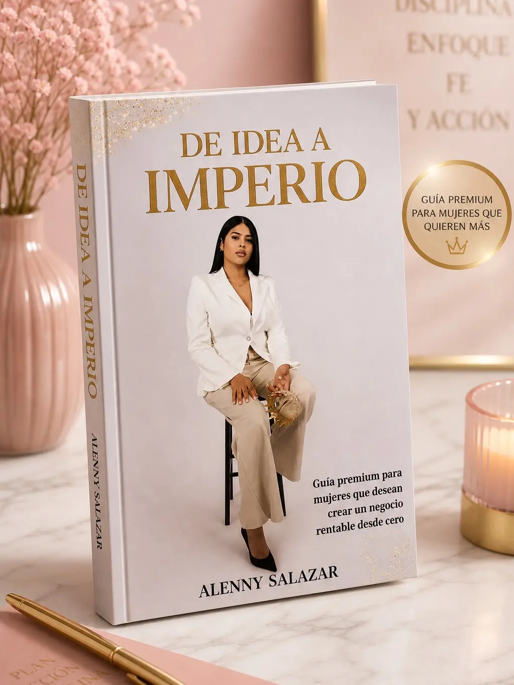 Alenny Salazar's DE IDEA A IMPERIO Spanish Book - Regular Edition, 0-to-Startup Guide for No-Prior-Experience Entrepreneurs to Launch a Business From Scratch