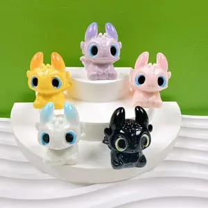 Kawaii Toothless Doll Mini Pendant - Handmade DIY Decoration Figure, Desktop Statue, Car & Desktop Display Decor