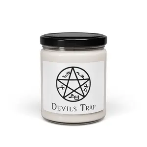 Supernatural Devil's Trap Scented Soy Candle, Ritual Candle, Witchcraft Decor, Spiritual Gift, Cozy Home Fragrance, Halloween Decor, Gift for Her