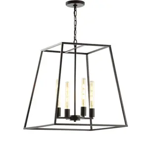 JONATHAN Y Hutson 21" Iron Modern Angled LED Chandelier