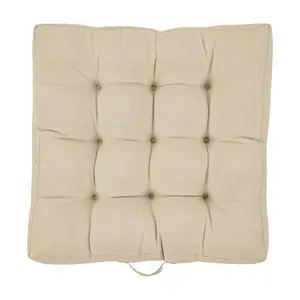 Sorra Home 24" Square Sunbrella Floor Pillow wi th Handle