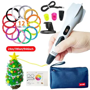 3D Printing Pen Set, 1 Set 3D Pen with 12 Colors PLA Filament, Creative Learning Art Activity Set, DIY Painting Supplies for Home School