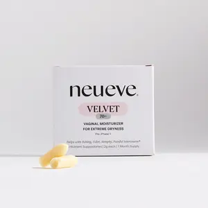 Velvet  Suppositories | Vaginal Moisturizer for Extreme Dryness, Itching, Odor, Painful Sex | For Women over 70 or extremely sensitive
