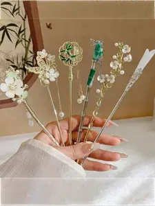 Hair Pin Set, 6 Counts/set Hair Pin With Tassel, Heatless Styling Tools For Women & Girls, Hair Accessories For Daily Wear