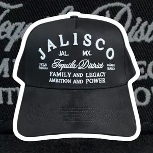 Jalisco SnapBack Hat - Jal MX Tequila District Family Legacy Ambition Power Design Black Cap
