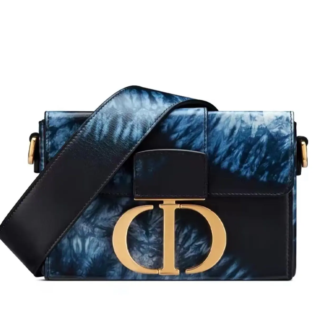 Pre-owned Dior Limited Edition Blue Gradient Montaigne Mini Box Bag — Dreamy Moonlight Collection（2603039）