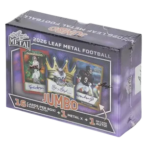 2026 Leaf Metal Football Hobby Jumbo Box